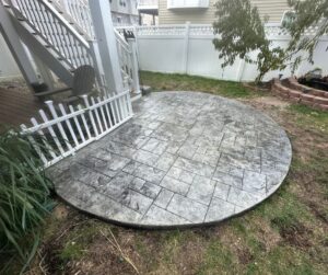 Round Stamped Concrete Patio in Fredericksburg VA- City Light Construction LLC