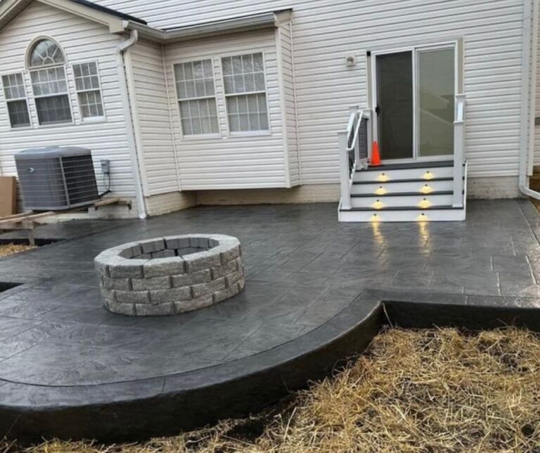 Stamped concrete patio near Stafford- City Light Construction