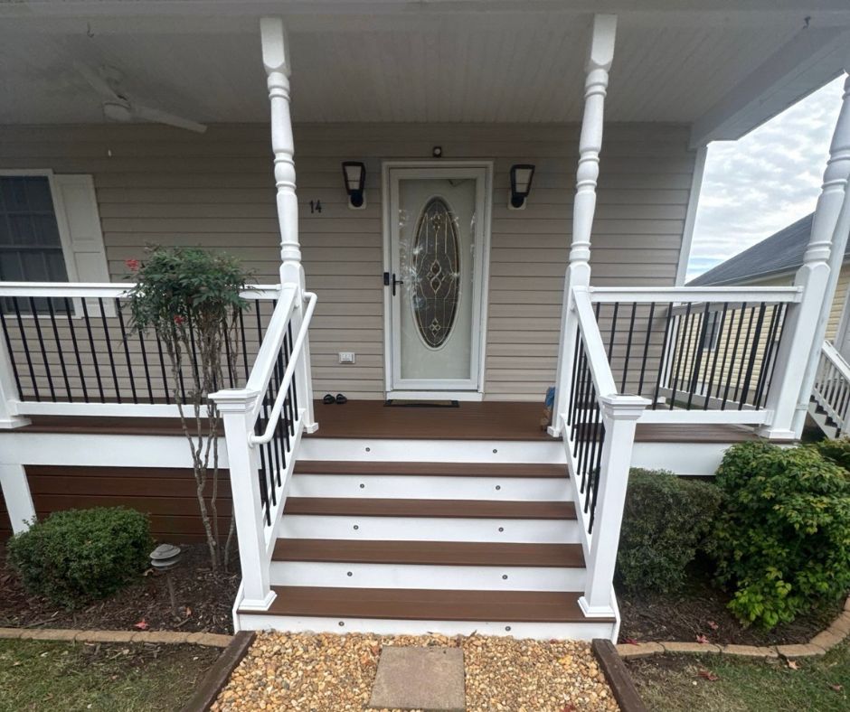 composite deck covered porch with lighting- City Light Construction llc