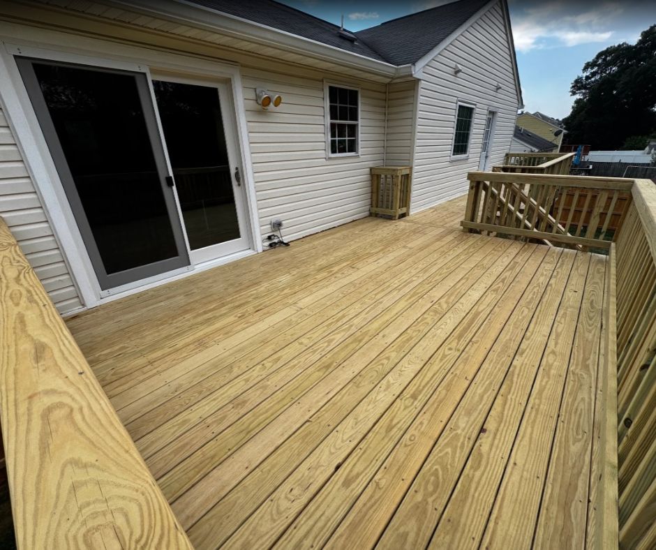 New wooden deck build Fredericksburg- City Light Construction LLC