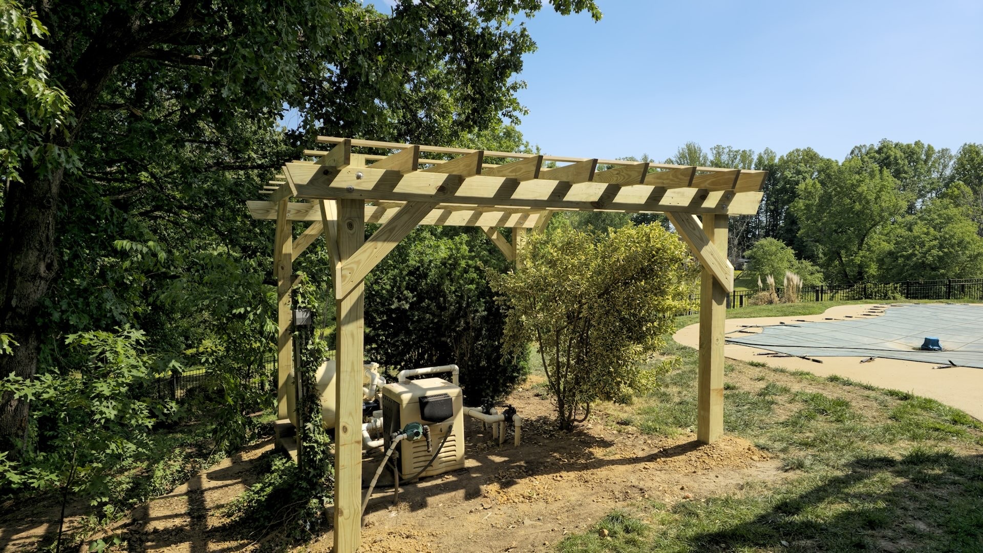Pergola project completed by City Light Construction