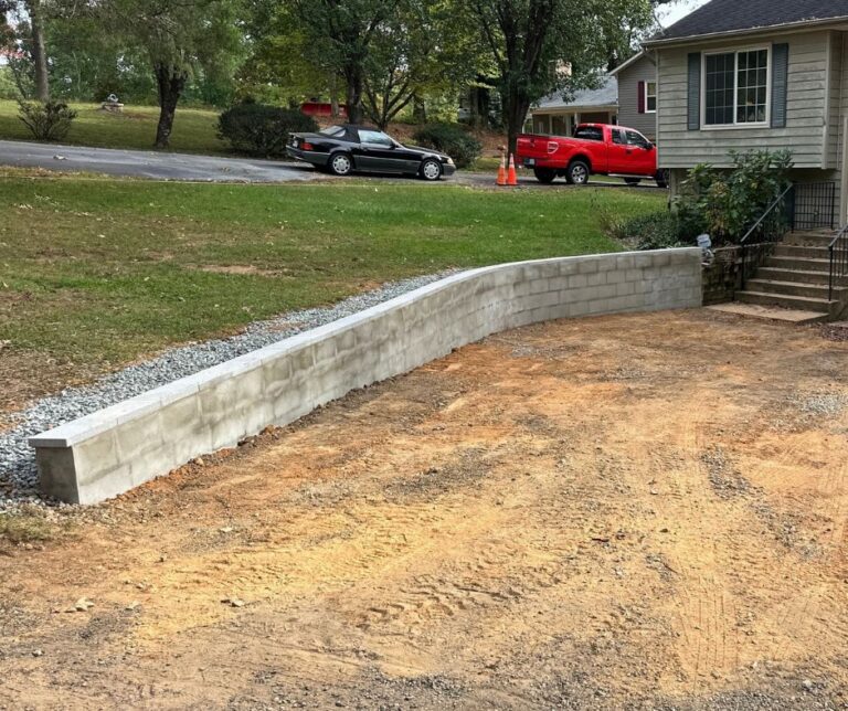 Retaining Wall Build- City Light Construction LLC