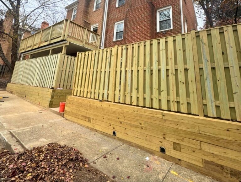 Pressure treated wooden Fence and Deck Build- City Light Construction LLC